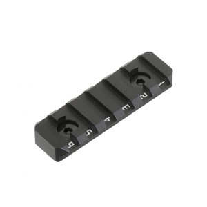Key-Mod/M-LOK Aluminum Rail Section - Black [Castellan]